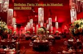 Birthday party venues in mumbai near bandra