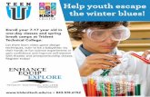 Kids' College and Teen University spring classes ad