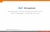 2015 Highlight Clipping Review | Maisberger PR for Dropbox