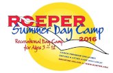 Roeper Summer Day Camp Brochure 2016