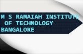 M S Ramaiah Institute of Technology Bangalore|MSRIT|MBA