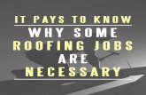 It Pays to Know Why Some Roofing Jobs Are Necessary