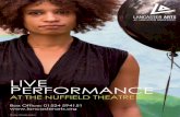 Lancaster Arts: Live Performance Spring 2016