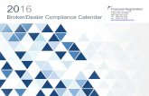 2016 Broker/Dealer Compliance Calendar