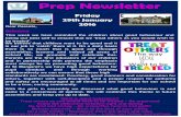 St Margaret's Prep School Newsletter - 29 January 2016