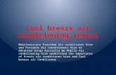 Cool breeze air conditioning rental