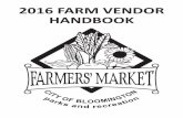 Bloomington Community Farmers' Market Farm Vendor Handbook