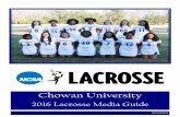 2016 Chowan Women's Lacrosse Media Guide