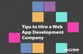 Tips to hire a web app development company invensis