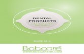 Bobcare dental product catalog 2015