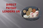 Direct Payday Lenders UK