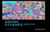 Asian studies 2015 2016