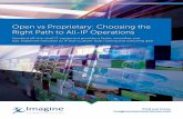 Imagine communications open vs proprietary: Choosing the right path to all-IP operations