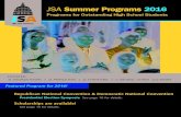 2016 JSA Summer Programs Brochure
