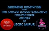 Abhishek Bachchan visit JECRC with Jaipur Pink Panthers