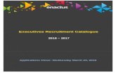 Enactus Executive Recruitment Catalogue 2016-2017