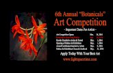 Botanicals 2016 Online Art Competition - Event Poster