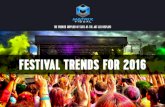 Festival trends for 2016
