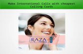 Make international calls with cheapest calling cards