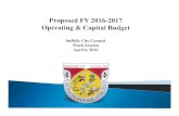 Proposed FY 2016/17 Operating and Capital Budget PowerPoint Presentation 4-6-16