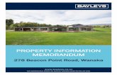 Property Information Memorandum 278 Beacon Point Road