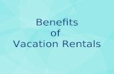 Benefits  of  Vacation Rentals