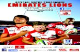 Lions Match Programme April