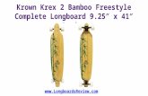 Krown Krex 2 Bamboo Freestyle Complete Longboard Review