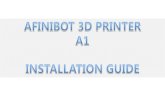 Afinitbot Delta 3D printer a1 installation guide