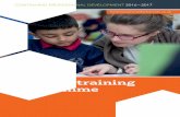 CPD primary training programme 2016–17