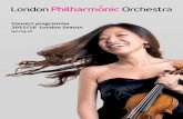 London Philharmonic Orchestra 30 April 2016 concert programme
