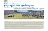 Mainstreaming Ecosystem Services into Future Farming