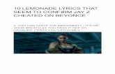 10 lemonade lyrics that seem to confirm jay z cheated on beyonce