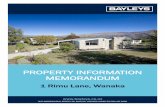 Property Information Memorandum 1 Rimu Lane, Wanaka