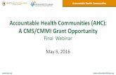 Accountable Health Communities Final Webinar