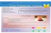 Patient Voice Newsletter Spring 2016