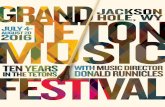 Grand Teton Music Festival Summer Brochure
