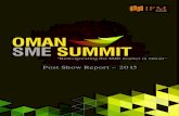 OMAN SME SUMMIT POST SHOW REPORT 2015
