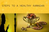 Steps to a healthy ramadan