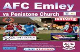 Match Day Programme - AFC Emley v Penistone Church
