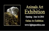 Animals 2016 Online Art Exhibition Event Postcard