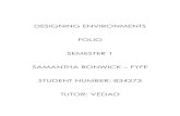 Designing environments folio Sam BF