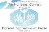 2016 Panhellenic Recruitment Guide