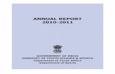 Youth Affairs & Sports Annual Report 2010-2011