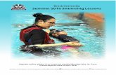 2016 Summer Swim brochure