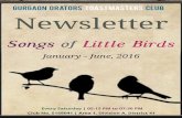 Songs of little birds (GOT Newsletter - June'16)
