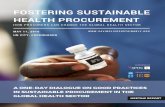 Fostering Sustainable Health Procurement Meeting Report