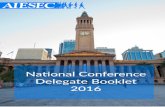 AIESEC National Conference 2016 - Delegate Handbook