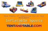 Inflatable Sports Games - A Perfect for Kids Fun