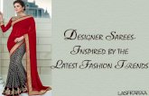 Designer sarees inspired by the latest fashion trends